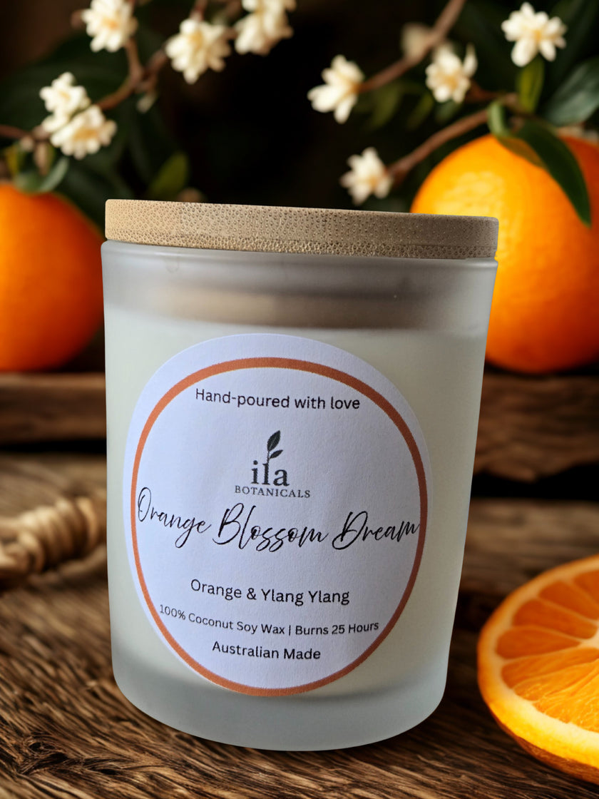 Natural Fragrance Candle - Orange and Ylang Ylang
