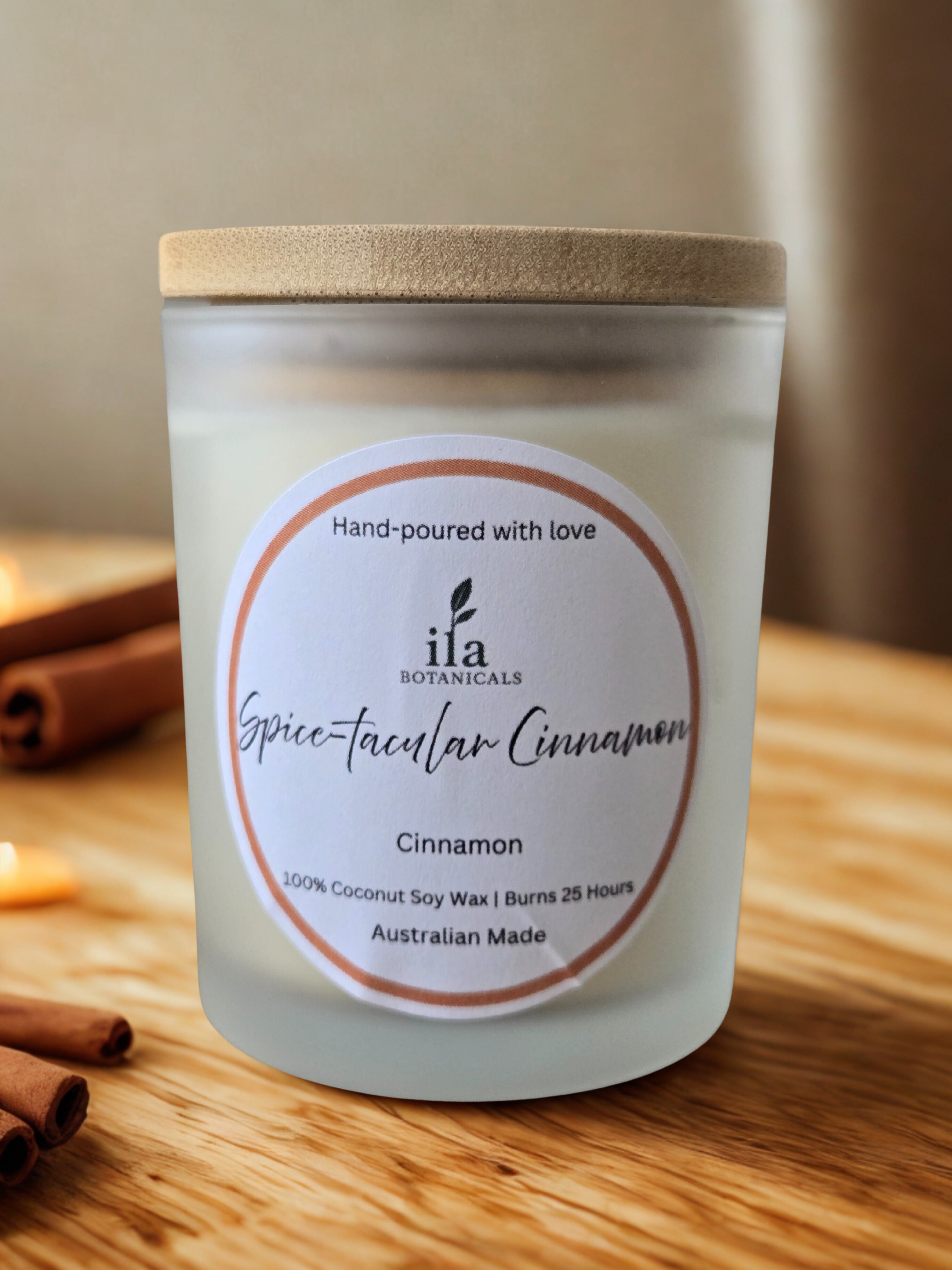 Natural Fragrance Candle - Cinnamon