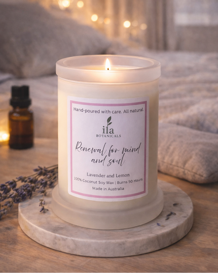 Natural Fragrance Candle - Lavender and Lemon