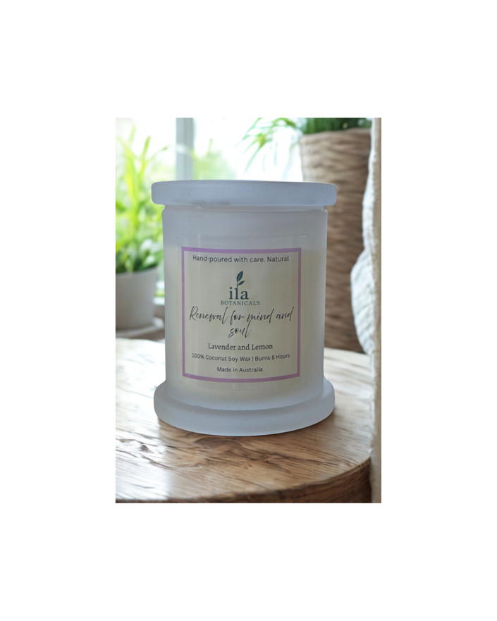 Natural Fragrance Candle - Lavender and Lemon